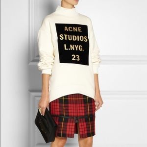 acne studios beta flock sweatshirt